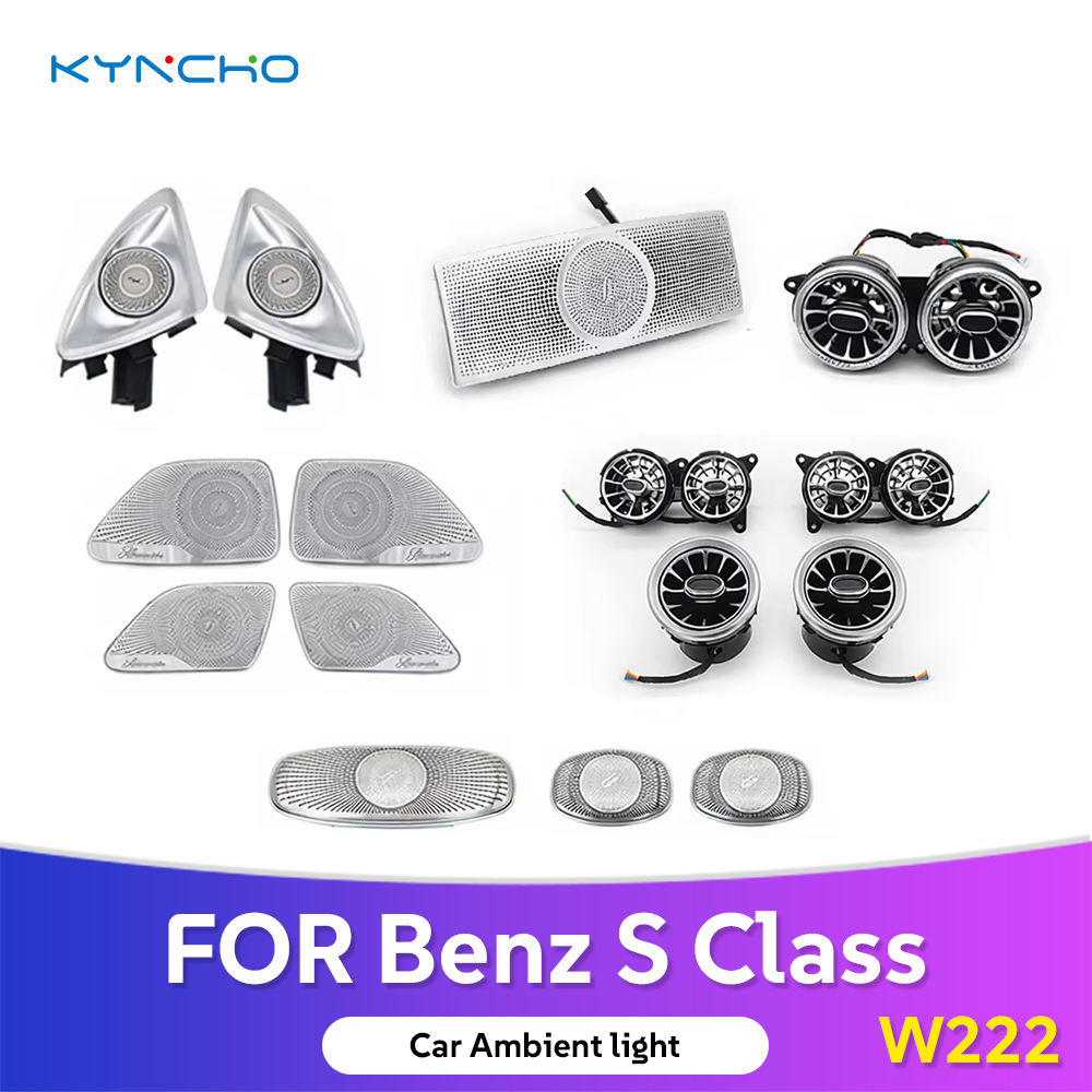 Mercedes-Benz S-Class W222 (2013-2020) Yeni Nesil Işıklı Türbin Hava Menfezi ve Ambiyans Aydınlatma Sistemi