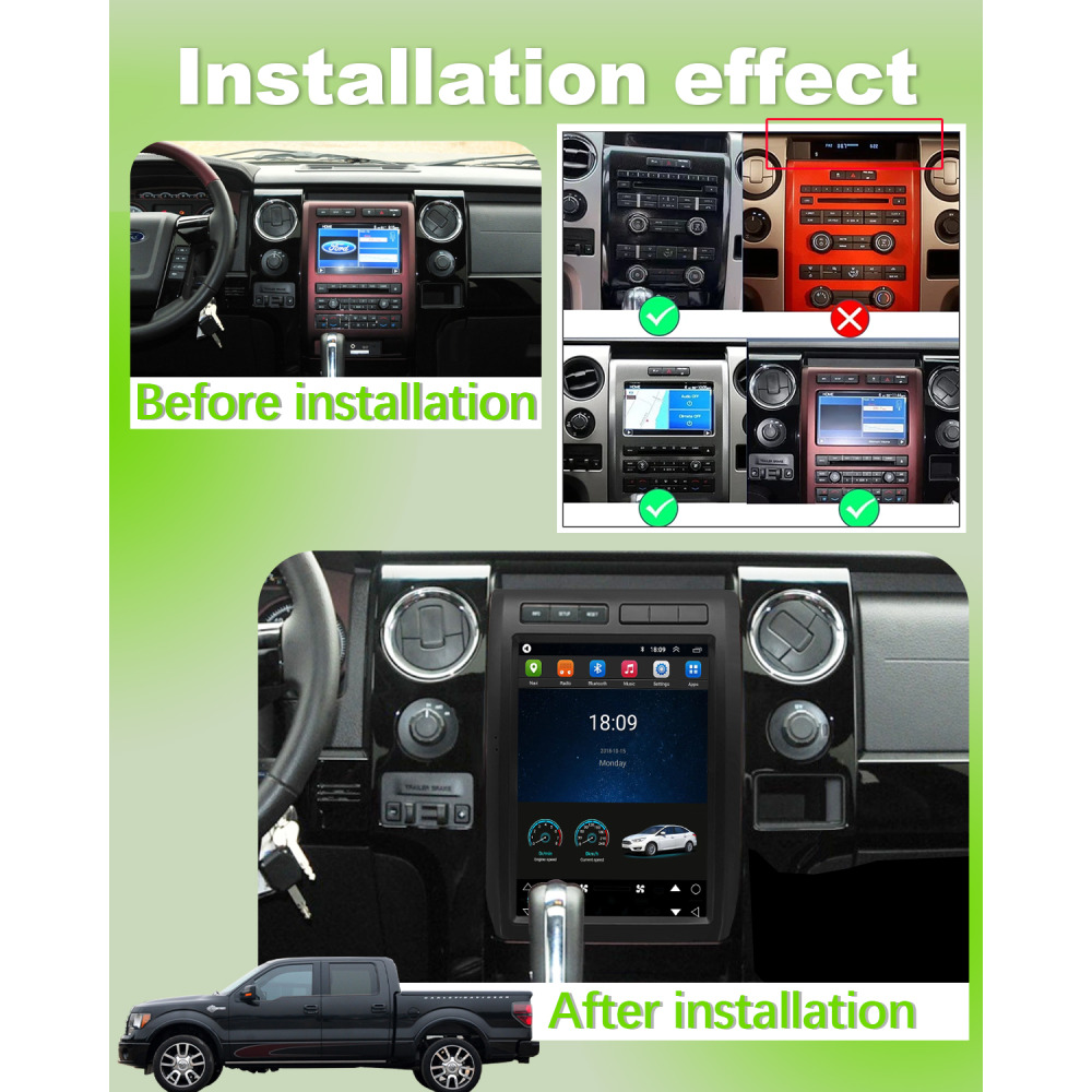 Ford F150 Tesla Ekran 2007-2012