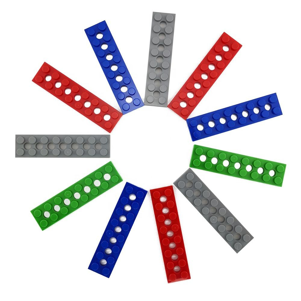 EduWeDo No. 3738 Teknik Delikli Plaka 2x8 (Plate 2x8 with Holes) – Robotik Şasi Bağlantı ve Gövde Entegrasyon Elemanları