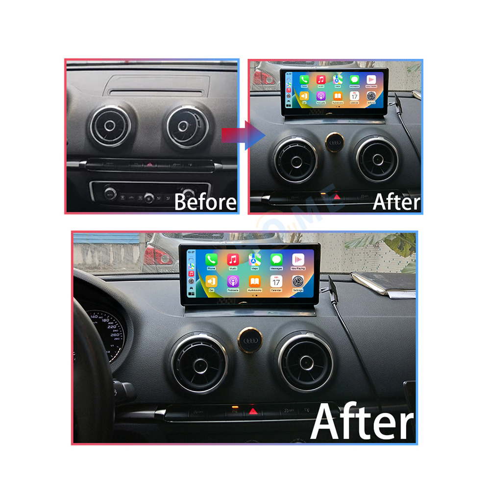 Audi A3 10.25 inch Android 13 - CarPlay - Android - Google Play Store - GPS Navigasyon - Multimedya Ekran 2013-2018