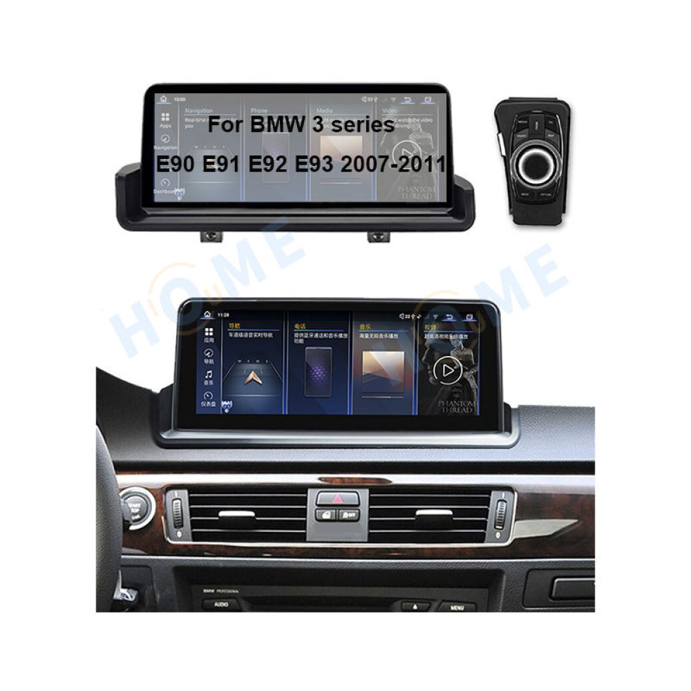 BMW 3 Serisi E90 E91 E92 E93 10.25/12.3 inch Android 13 - CarPlay - Android - GPS Navigasyon - Multimedya CIC Ekran 2007-2012