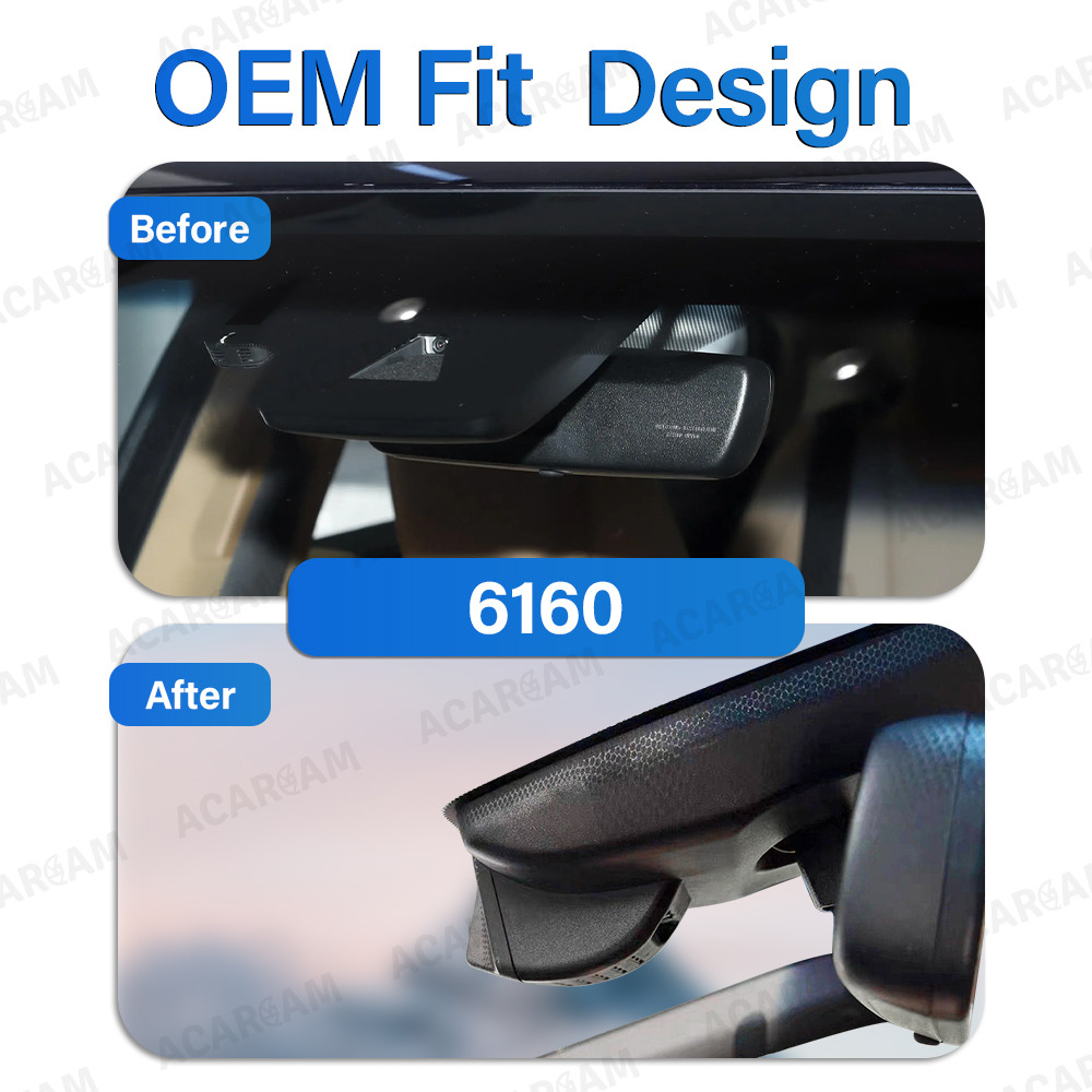 Lexus ES Serisi (ES200, ES260, ES300H) OEM Tipi 4K UHD Çift Lensli Araç Kamerası - Dahili Wi-Fi