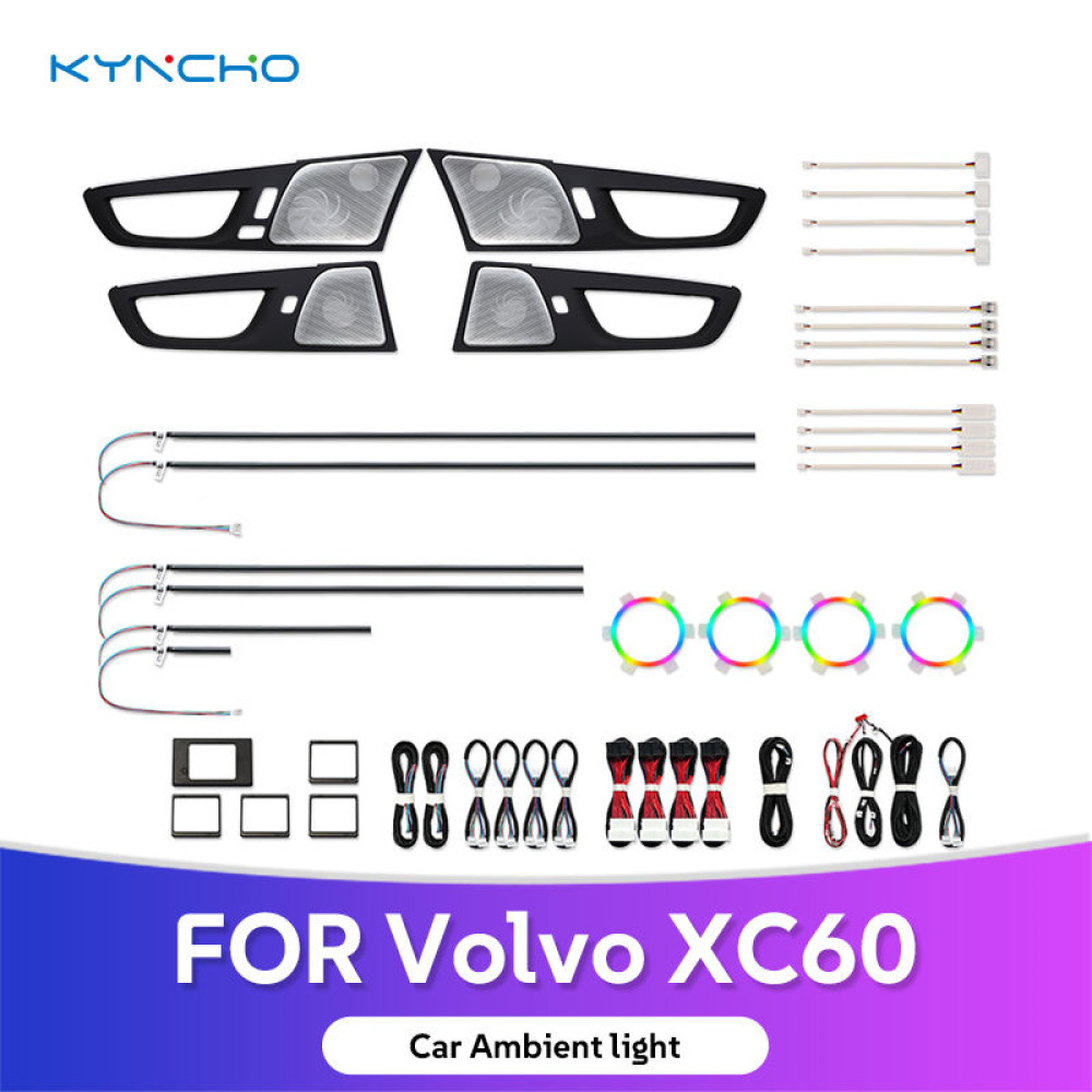 Volvo XC60 Akıllı Symphony LED & Neon Flowing İç Mekan Ambiyans Aydınlatma Sistemi