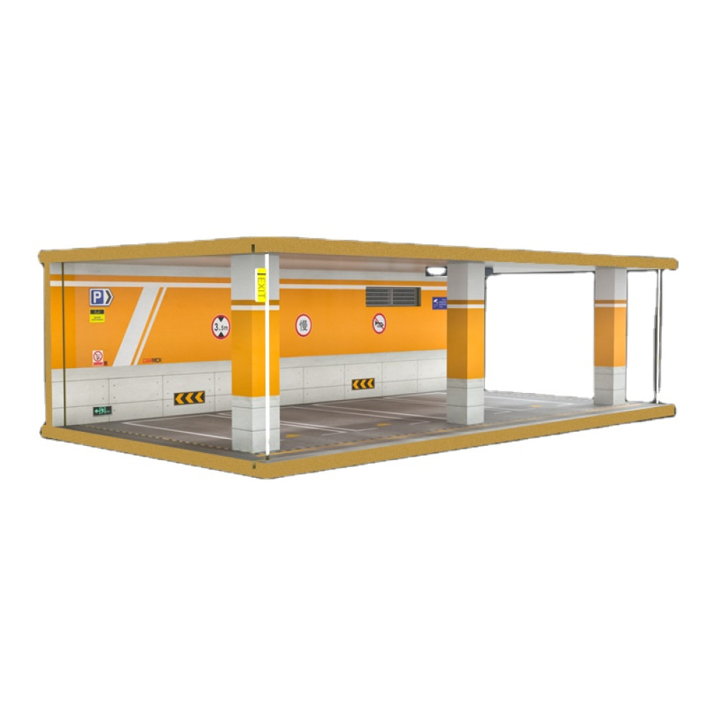 1/24 Ölçekli LED Aydınlatmalı Dörtlü VIP Garaj Dioraması – Dev Diecast Koleksiyonunuz İçin Panoramik Showroom