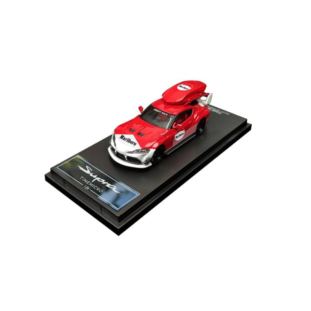 TimeMicro 1/64 Toyota GR Supra Marlboro Livery Diecast – Efsanevi Yarış Renkleri Modern JDM Gücüyle Buluşuyor