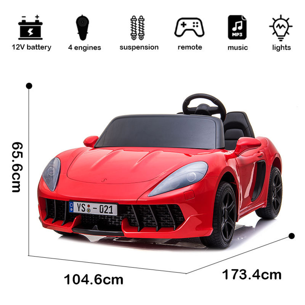 24V Venom-GT Super Sport - Gerçek 24 Volt Yüksek Hızlı Batarya, Eva Yumuşak Tekerlekli, Deri Koltuklu, Çift Motorlu ve Uzaktan Kumandalı Akülü Yarış Arabası