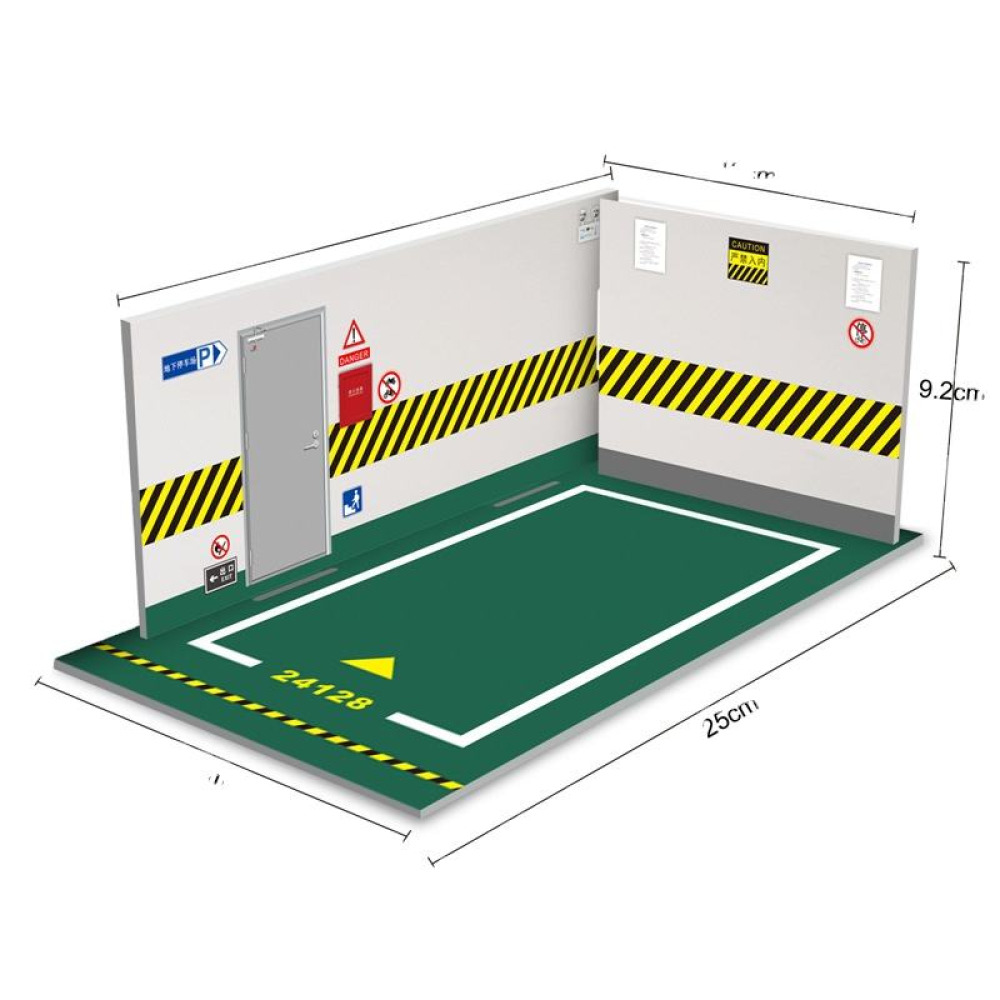 1/24 Ölçekli Profesyonel Diecast Garaj ve Otopark Sahne Modeli – Koleksiyonunuzun Yeni Vitrini