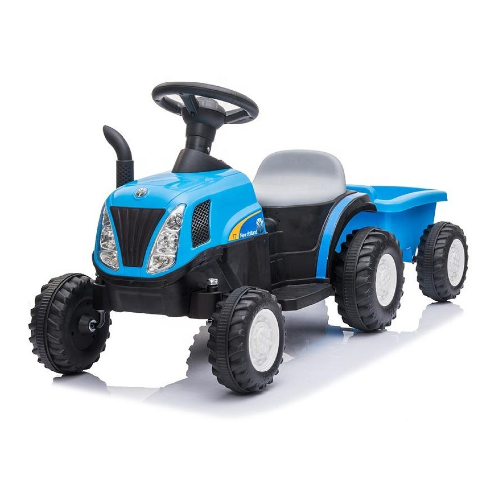 Farm-Hauler 12V Trailer Set - Uzaktan Kumandalı, Çıkarılabilir Römorklu, Çift Motorlu ve Multimedya Panelli Akülü Çiftlik Traktörü