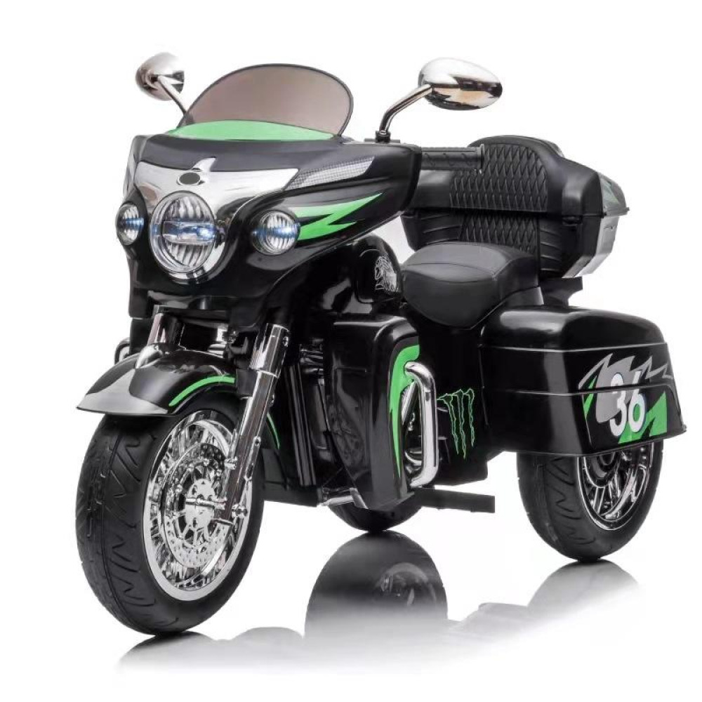 Retro-Cruiser 12V - Klasik Yuvarlak Depolu, Alçak Gidonlu, 12V Çift Motorlu Akülü Motor