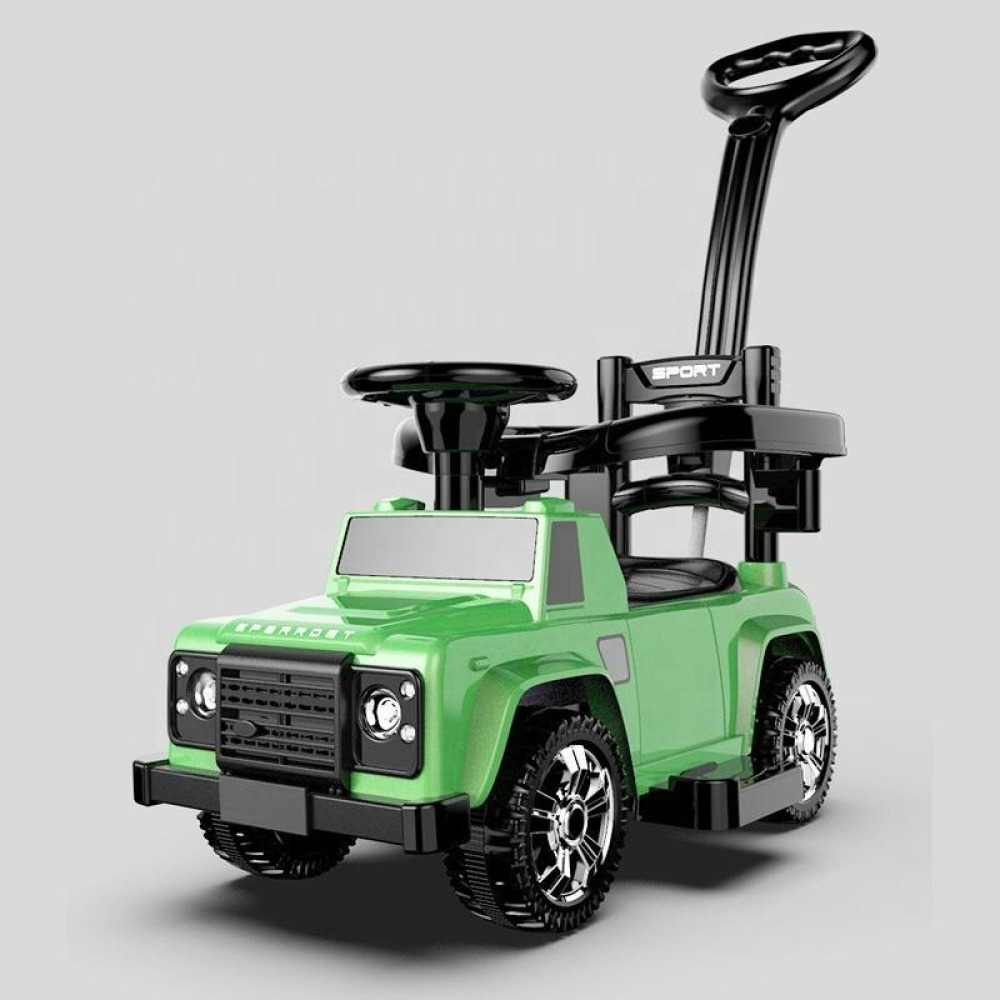 JoyRide Pastel Edition 3-in-1 Baby Car - Ebeveyn İtme Kolu, Tam Çevre Emniyet Bariyeri, Ayak Basamaklı ve Müzikli Bebek Bin-Sür Aracı