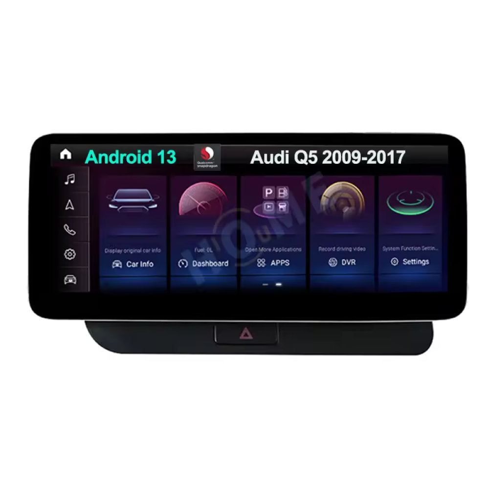 Audi Q5 10.25/12.5 inch Android 13 - CarPlay - Android - Google Play Store - GPS Navigasyon - Multimedya Ekran 2009-2017