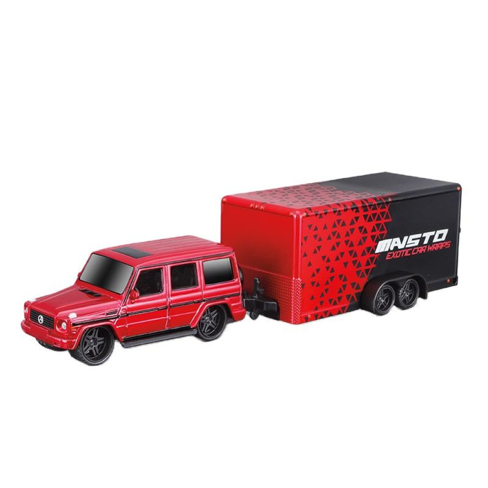Maisto 1/64 Mercedes-AMG G550 Car Trailer Diecast – Alman Mühendisliğinin Gücü ve Taşıma Konforu