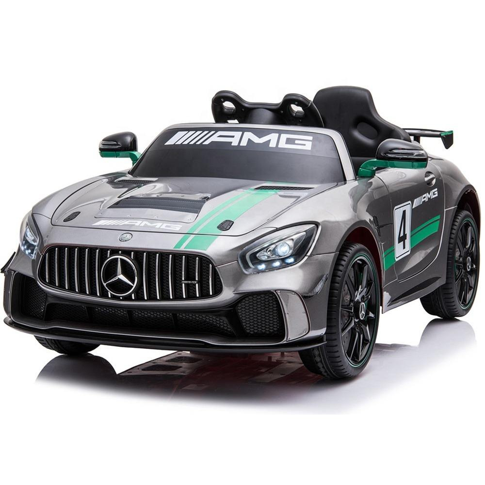 12V Licensed Mercedes-Benz AMG GT-R - Orijinal Lisanslı, Karbon Detaylı Spoiler, Eva Tekerlekli, Deri Koltuklu ve 2.4G Uzaktan Kumandalı Akülü Yarış Arabası