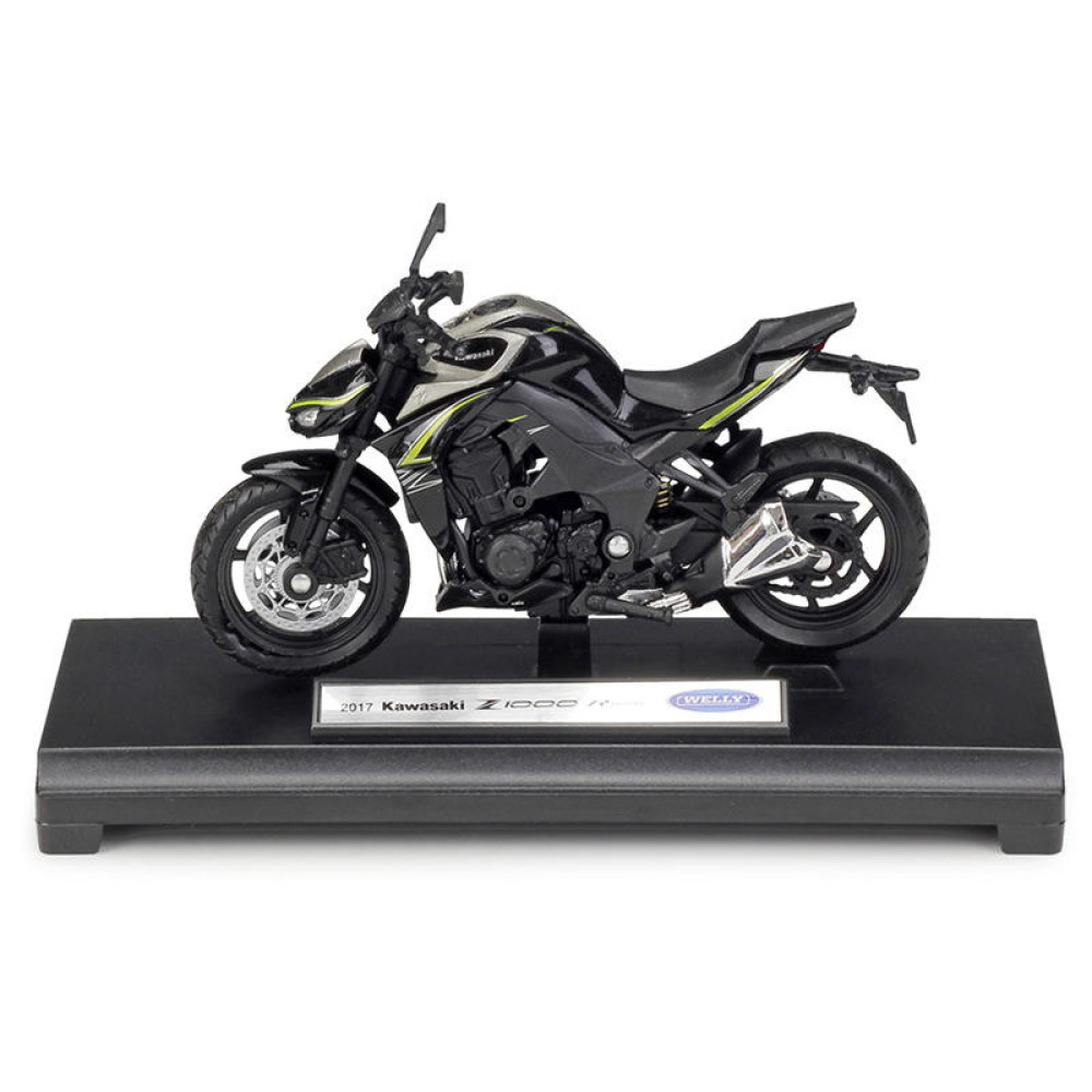 Welly 1/18 2017 Kawasaki Z 1000 R Diecast Hırçın Sugomi Tasarımı
