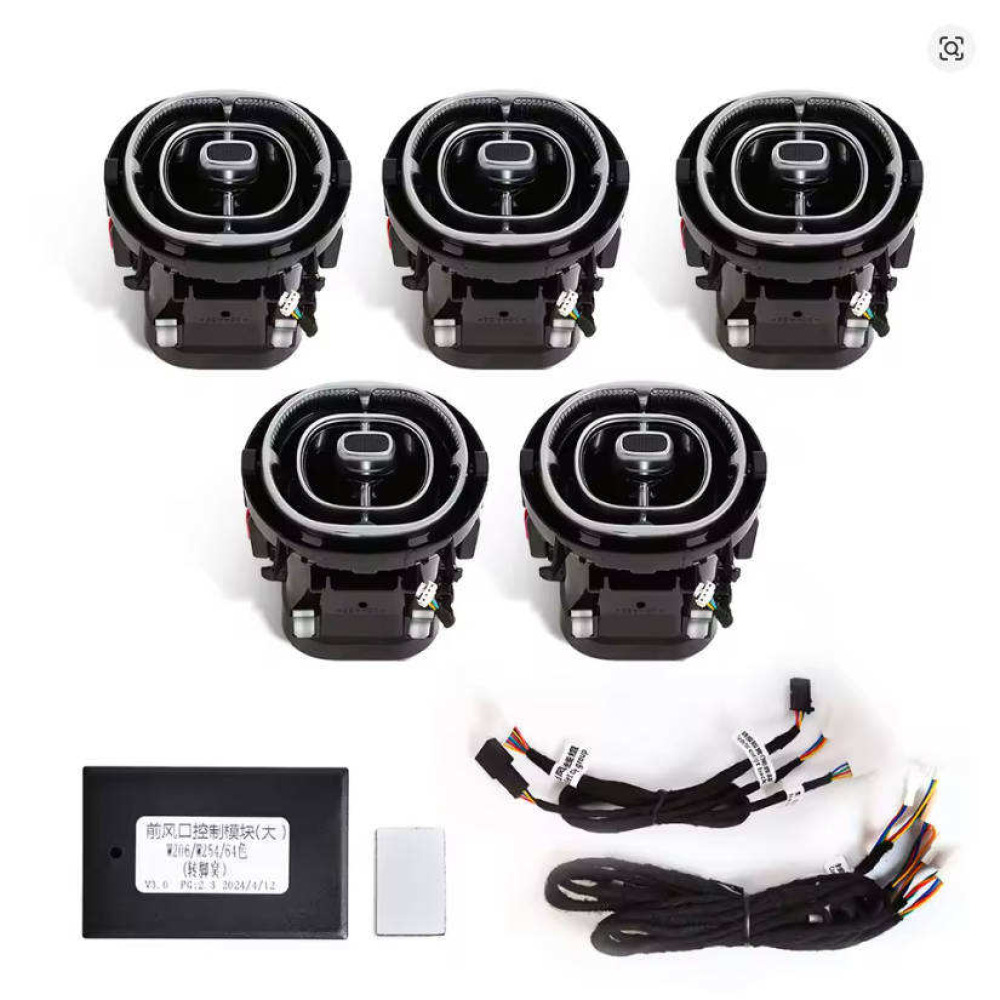 W206 C-Serisi Tam Set LED Ortam Işığı Kiti - 64 Renk, Tavan + Hava Çıkışı + Sırtlık Aydınlatma, Komple Set