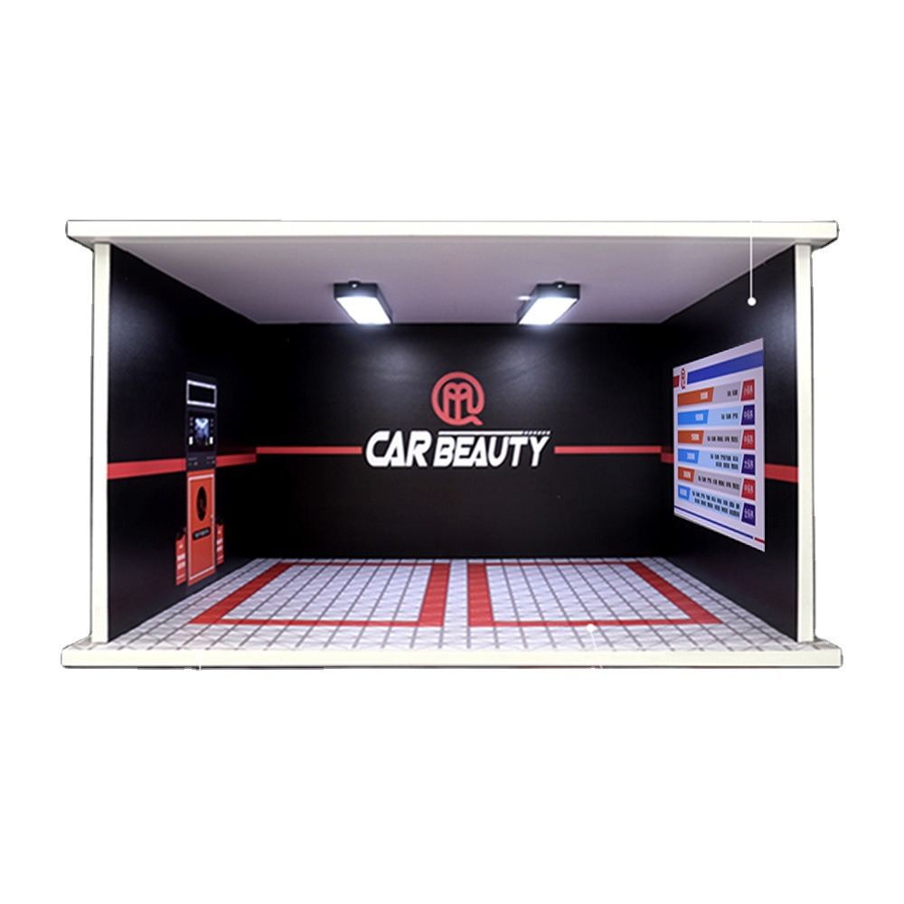 1/18 Ölçekli LED Aydınlatmalı VIP Garaj Dioraması – Diecast Koleksiyonunuz İçin Kristal Netliğinde Sunum