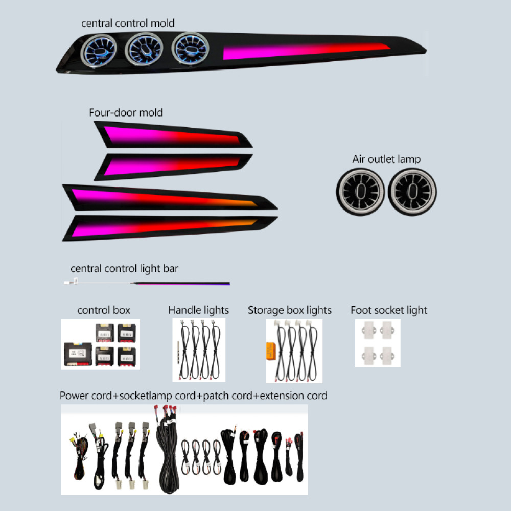 Mercedes Benz W204 C-Class Araç İçi Ambiyans Led Aydınlatma 2010-2014