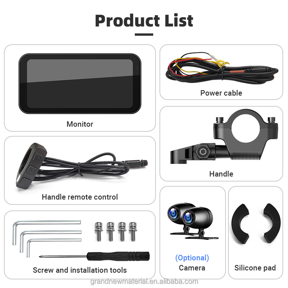 Motosiklet Carplay 6.3 inç 5V 12V Güç Kablosu Ekran 900 parlaklık GPS Navi IPX67 Android 