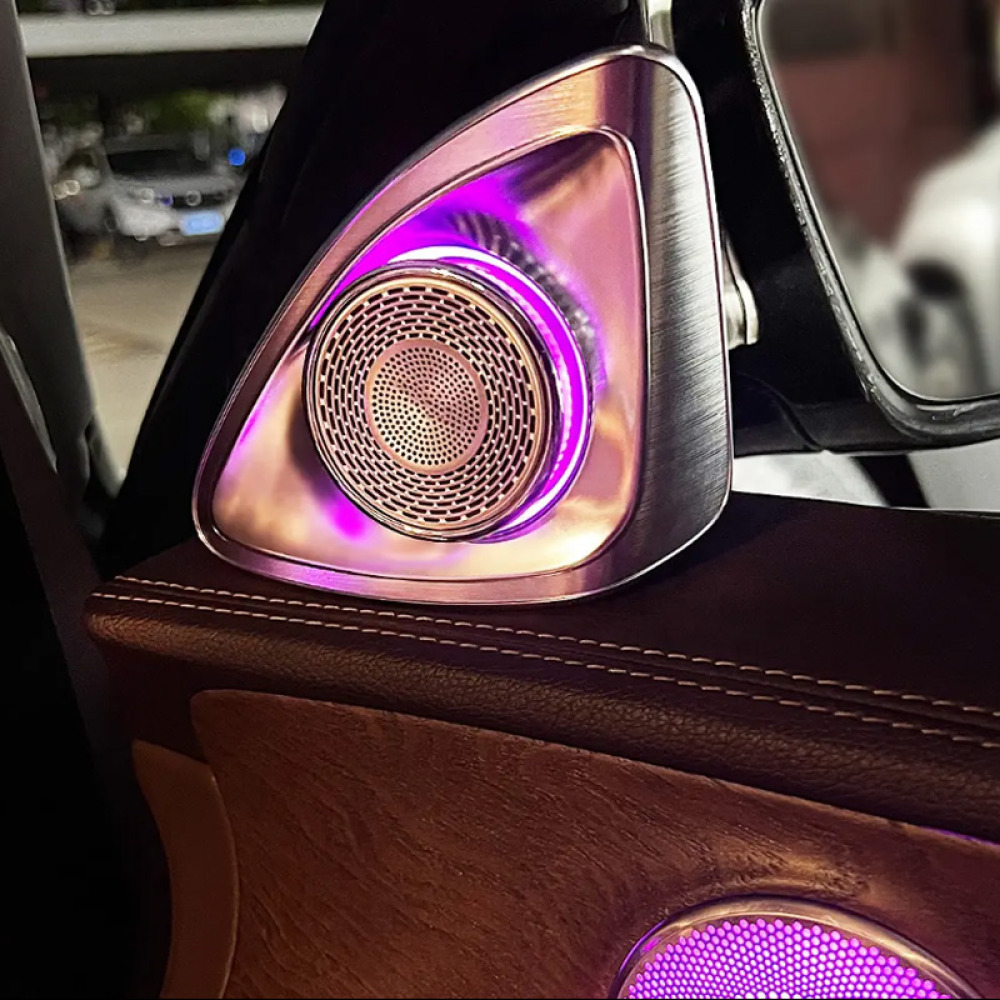 Mercedes Benz S Serisi W222 İçin 64 Renkli Tweeter Tiz Hoparlörlü Ortam Ambiyans Işığı