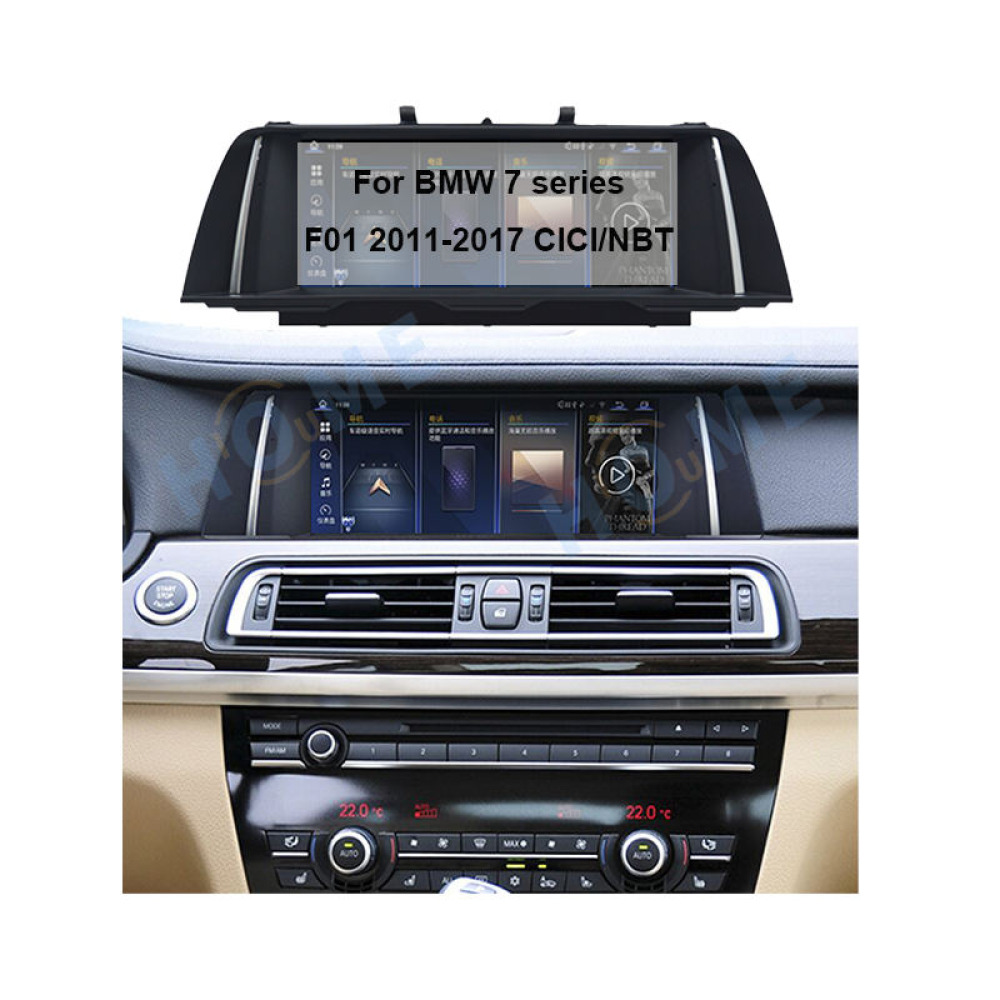BMW 7 Serisi F01 10.25/12.3 inch Android 13 - CarPlay - Android - GPS Navigasyon - Multimedya NBT Ekran 2011-2017
