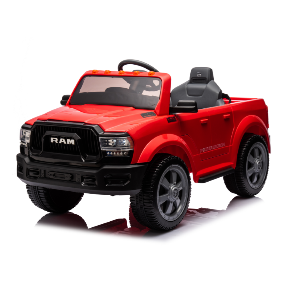 Lisanslı Dodge Ram 12V - Orijinal Logolu, Deri Koltuklu, Amortisörlü ve Ebeveyn Uzaktan Kumandalı Premium Akülü SUV