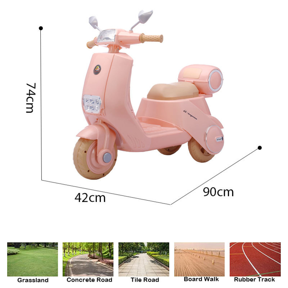Bubble-Scoot 6V/12V - Geniş Gövdeli, Arka Bagajlı, Emniyetli Bebek Scooterı