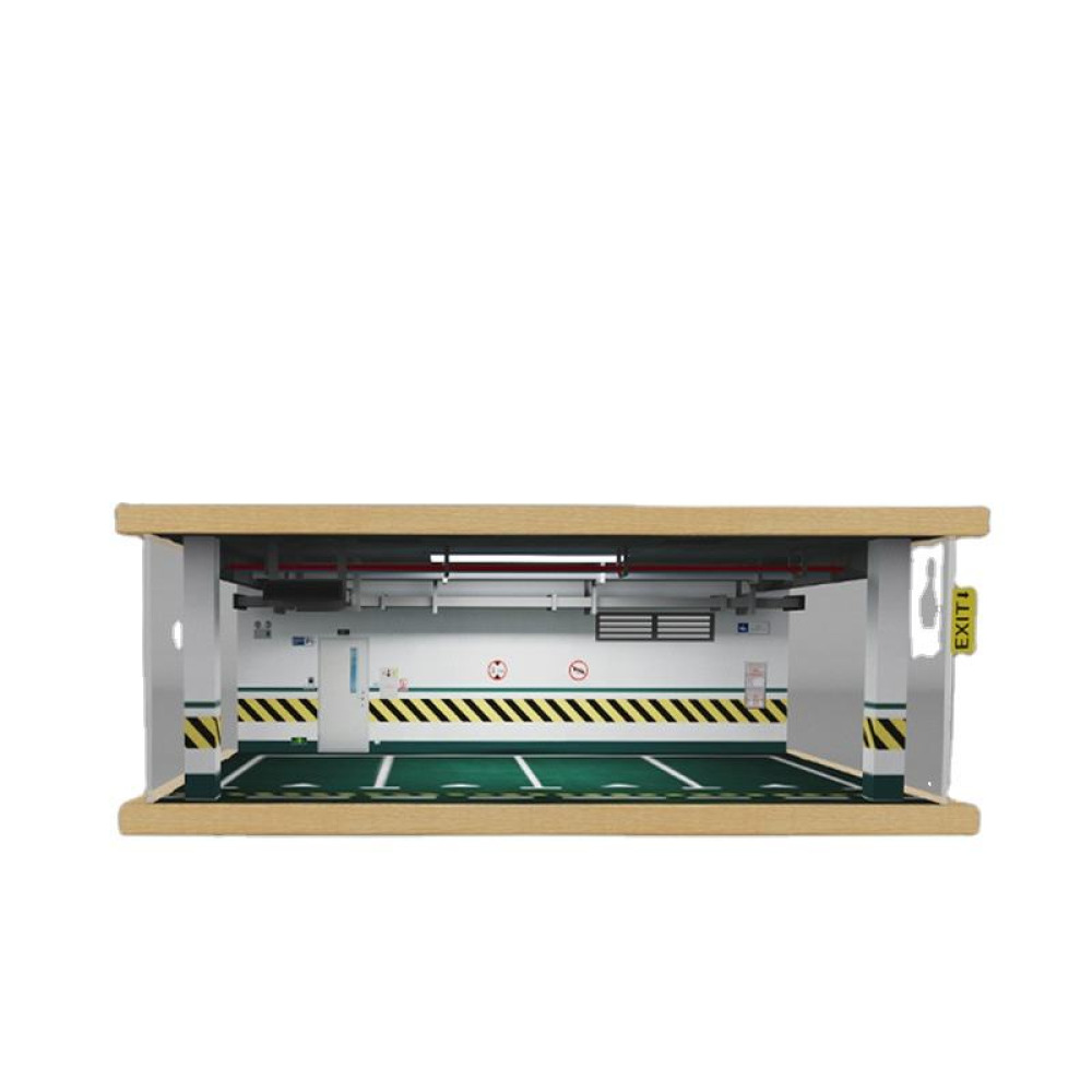 1/24 Ölçekli Dörtlü LED Aydınlatmalı VIP Garaj – Diecast Filonuz İçin Dev Akrilik Showroom