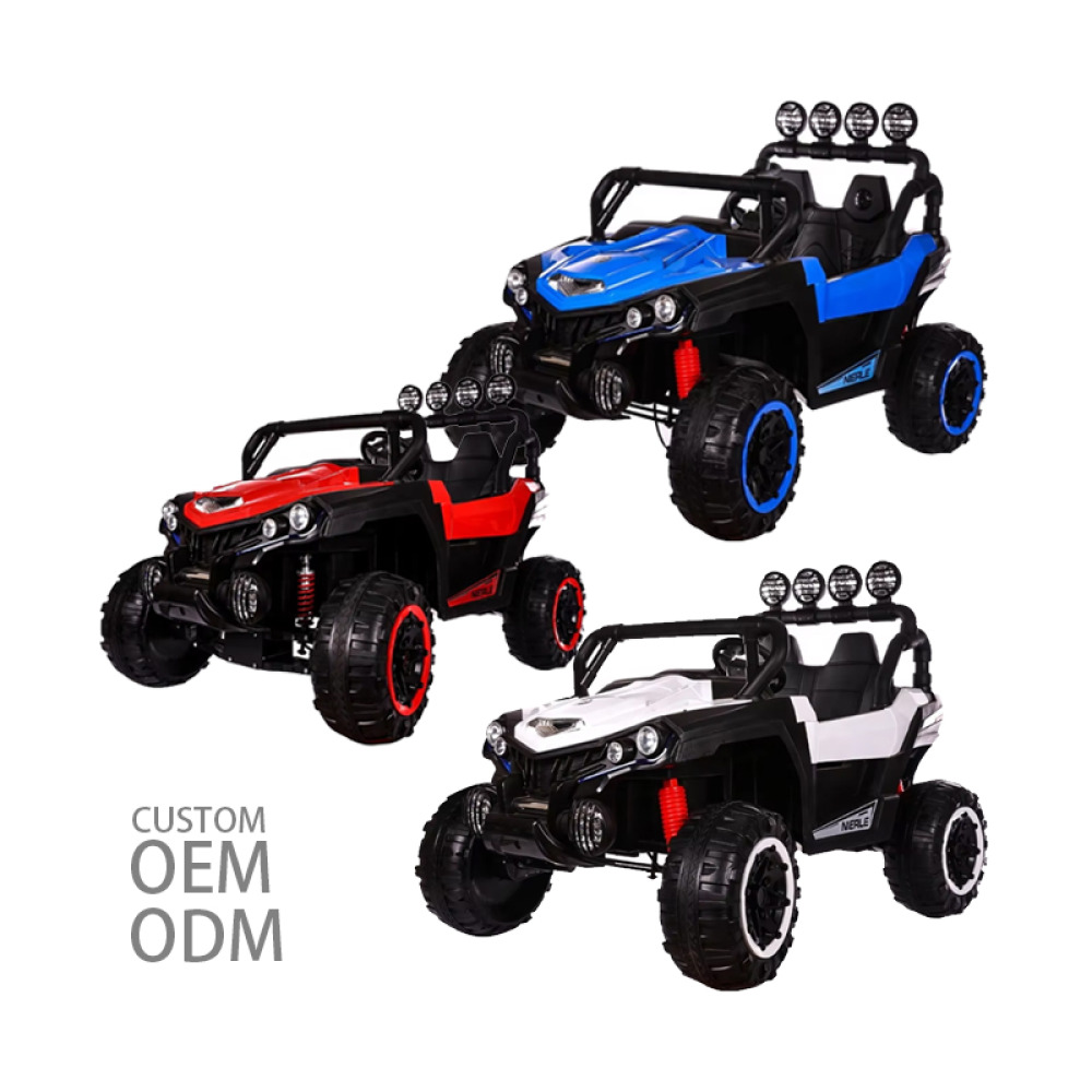 12V Nitro-Storm Off-Road Buggy - Yüksek Şasili, Eva Yumuşak Tekerlekli, Dört Tekerlek Amortisörlü, LED Işıklı ve Uzaktan Kumandalı Akülü Çocuk Arazi Aracı