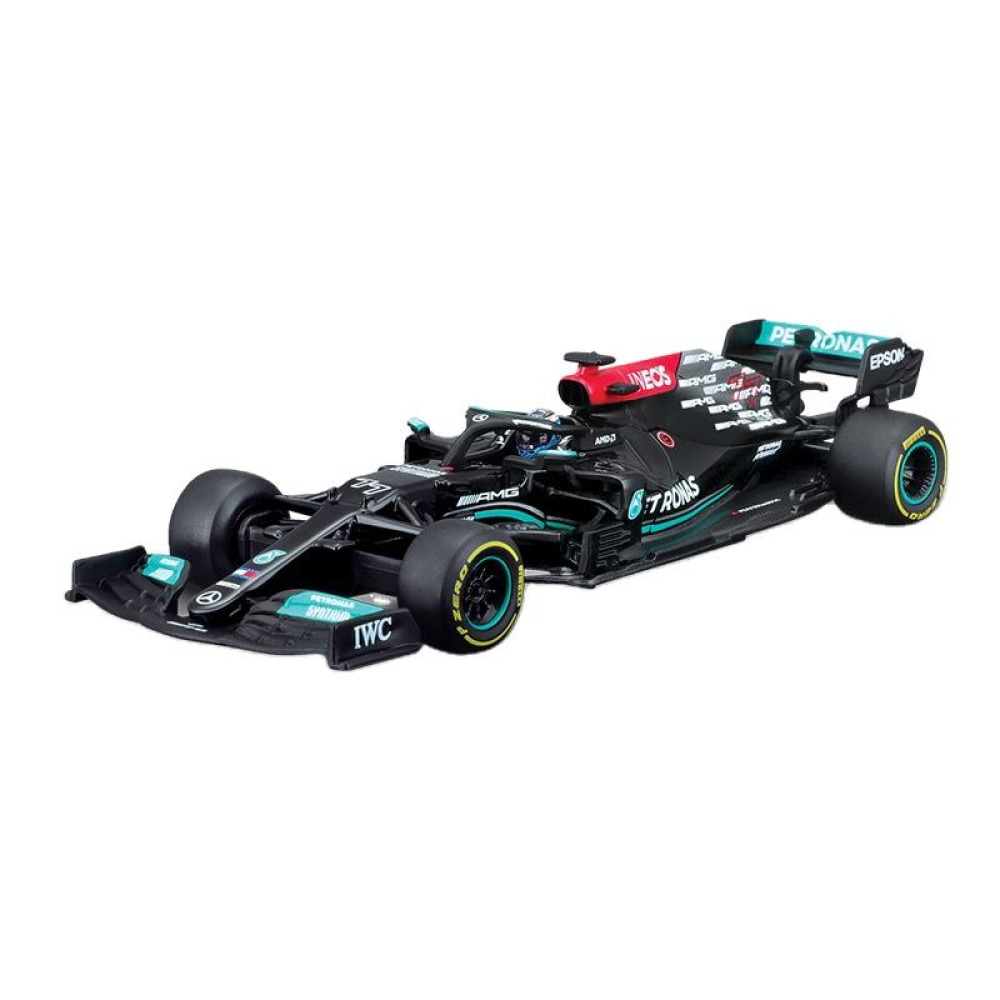 Bburago 1/43 Mercedes-AMG F1 W12 E Performance (#44 Hamilton & #77 Bottas) Hardcover Diecast Formula 1’in Hibrit Çağı ve Gümüş Okların Gücü