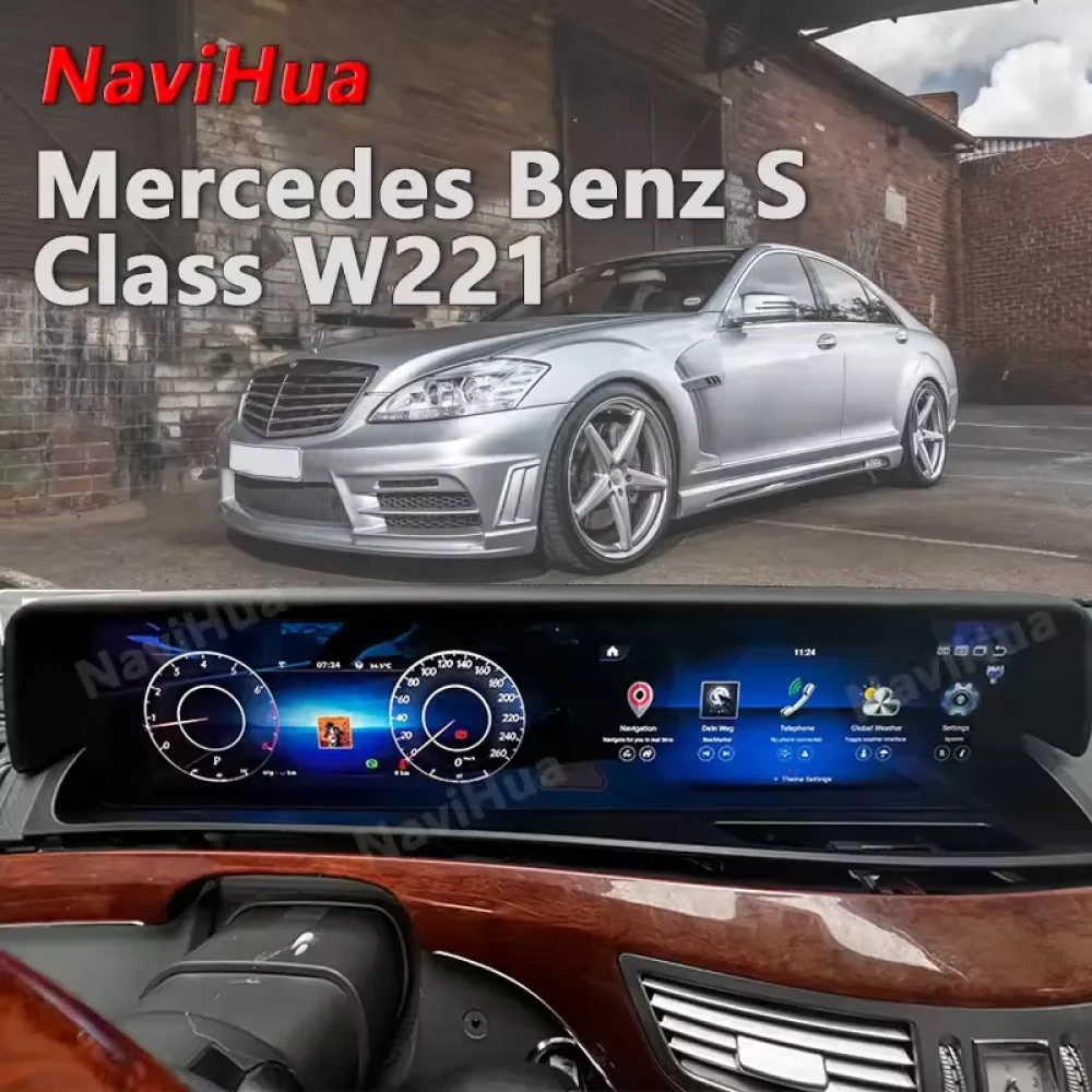 Mercedes-Benz S-Serisi (W221) Android Multimedya Sistemi - 12.3 İnç Upgrade (2005–2013)