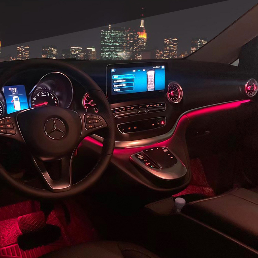 Mercedes-Benz V-Class V260 İç Modifikasyon Türbin Hava Çıkışı - 64 Renk Işıklı İç Ortam Aydınlatması