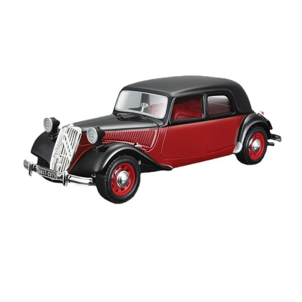 Bburago 1/24 1938 Citroen 15 CV TA Diecast Otomobil Tarihinin Dönüm Noktası ve Fransız Zarafetinin Öncüsü
