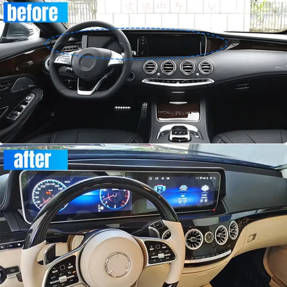 Mercedes-Benz S-Serisi Android Multimedya Sistemi - Çift Ekran Tasarımı (W221 / W222 2015–2019)