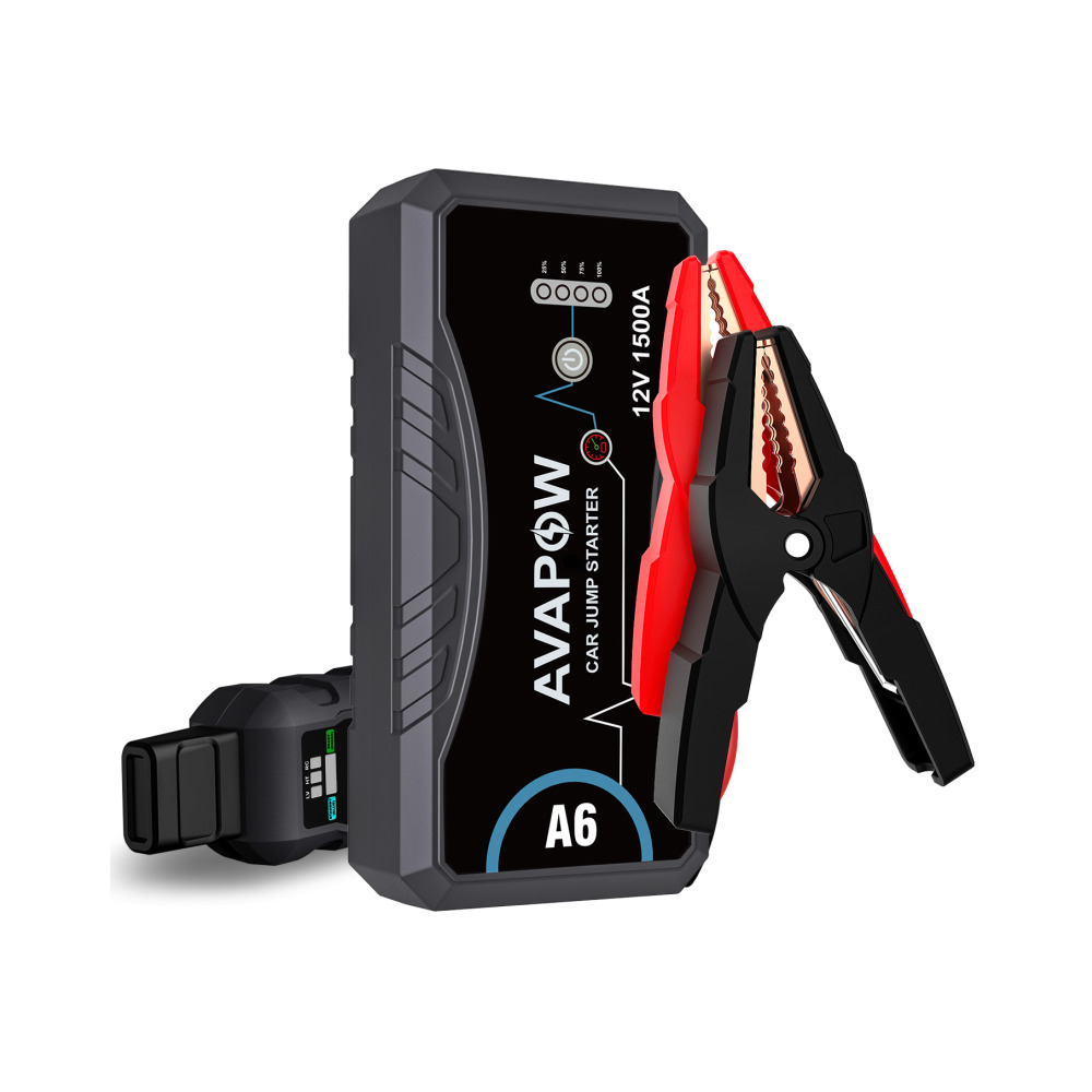 AVAPOW A6 Kompakt Takviye Cihazı & 10000mAh Taşınabilir Güç Kaynağı