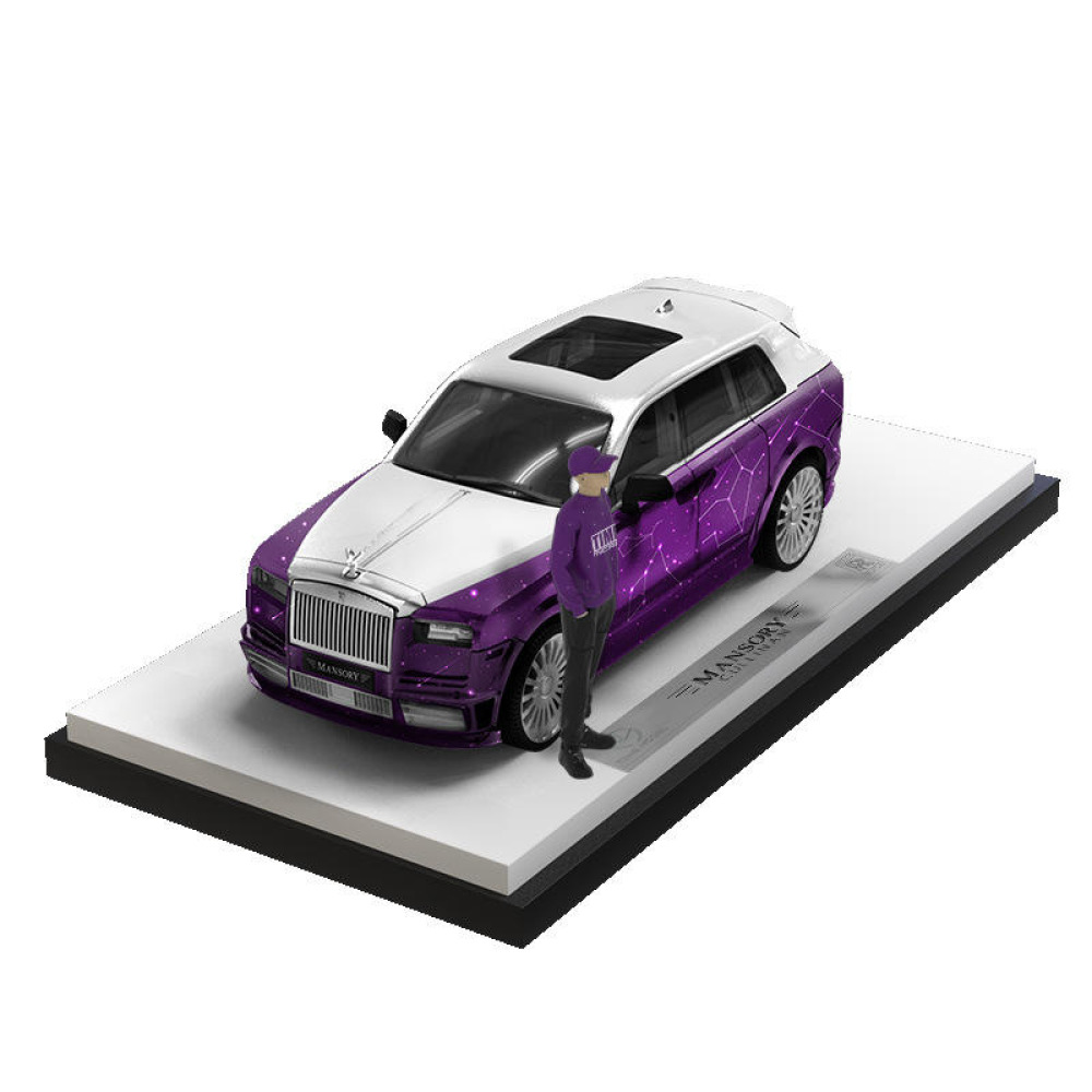 TimeMicro 1/64 Rolls-Royce Cullinan & Porsche 964 Star Purple Diecast – Ultra Lüks ve Klasik Tutkusu Yıldızlı Mor Işıltısıyla