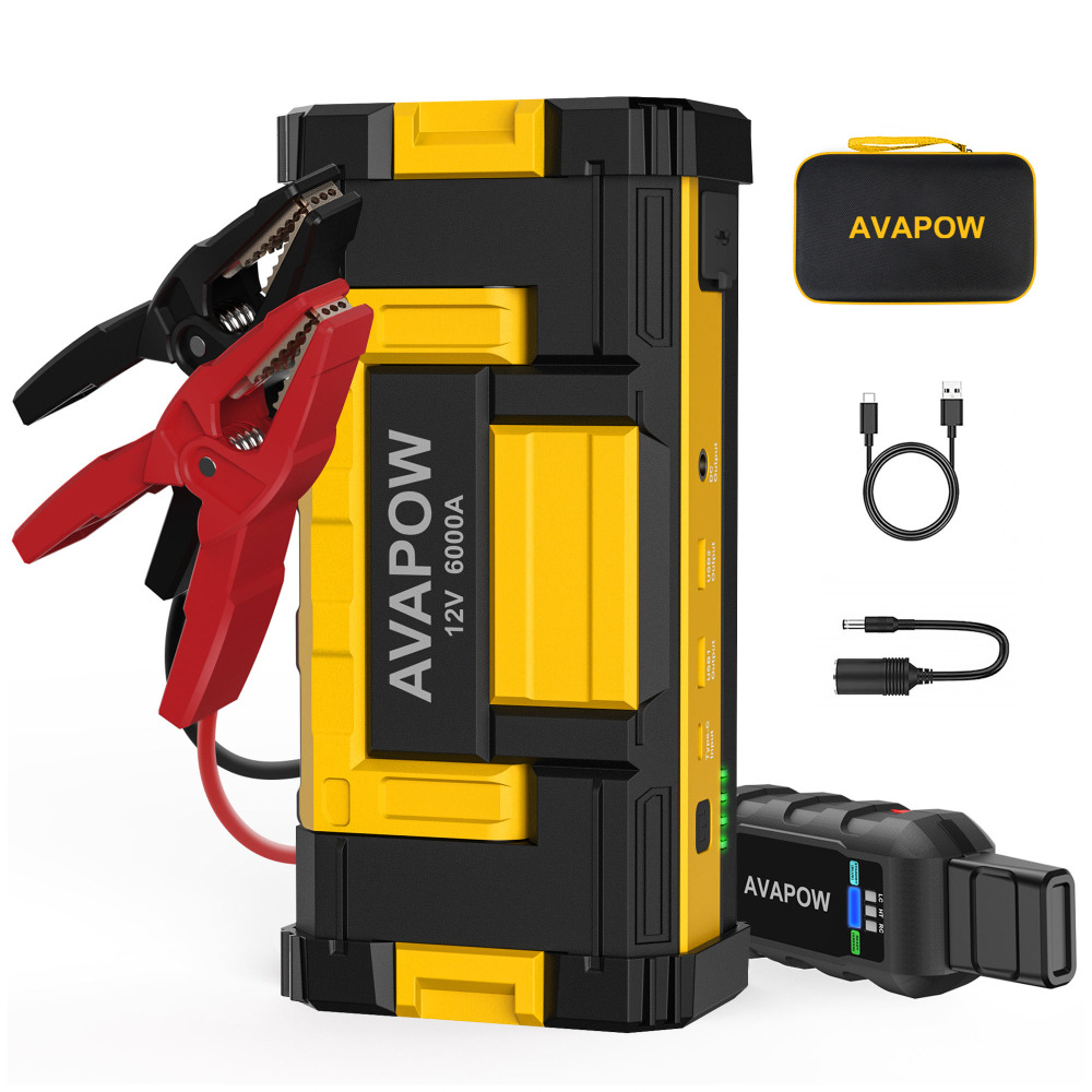 AVAPOW 12V Yüksek Güçlü Araç Takviye Ünitesi & 24000mAh Taşınabilir Enerji İstasyonu