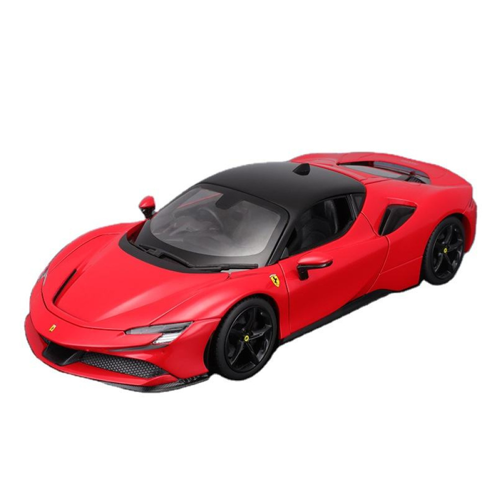 Bburago 1/18 Ferrari SF90 Roadster Diecast Üstü Açık Hibrit Güç ve Geleceğin Yarış Teknolojisi