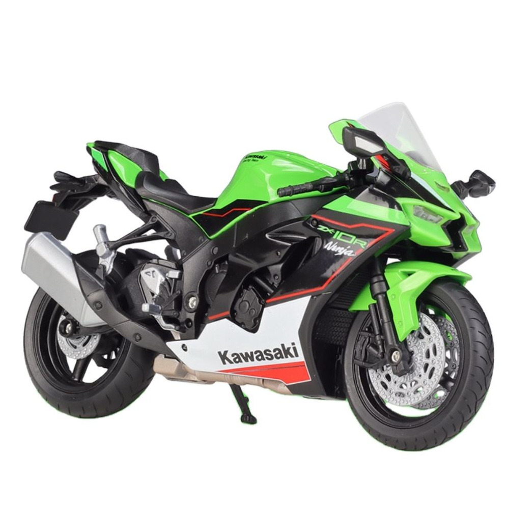 Welly 1/12 Kawasaki Ninja ZX-10R Diecast Pistlerin Yeşil Canavarı