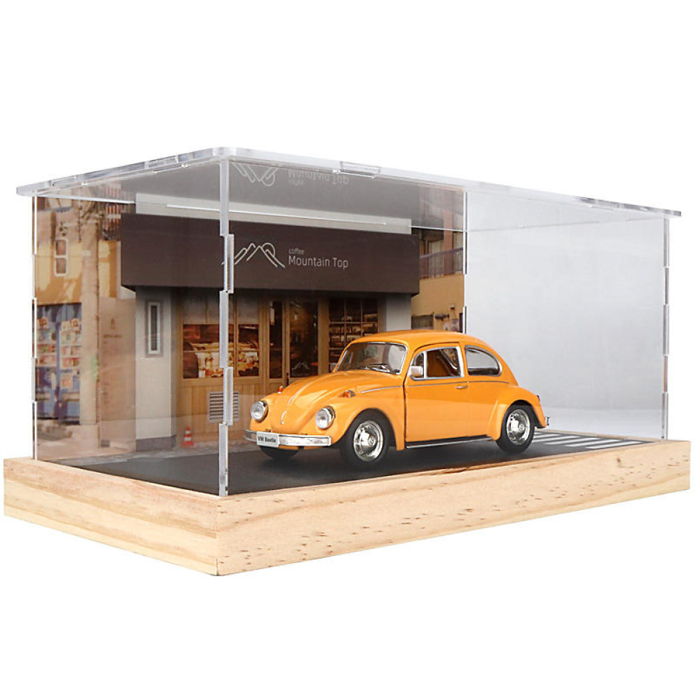 1/32 Ölçekli Diecast Şehir Temalı Garaj ve Cadde Görünümü – Koleksiyonunuz İçin Estetik Teşhir Dünyası