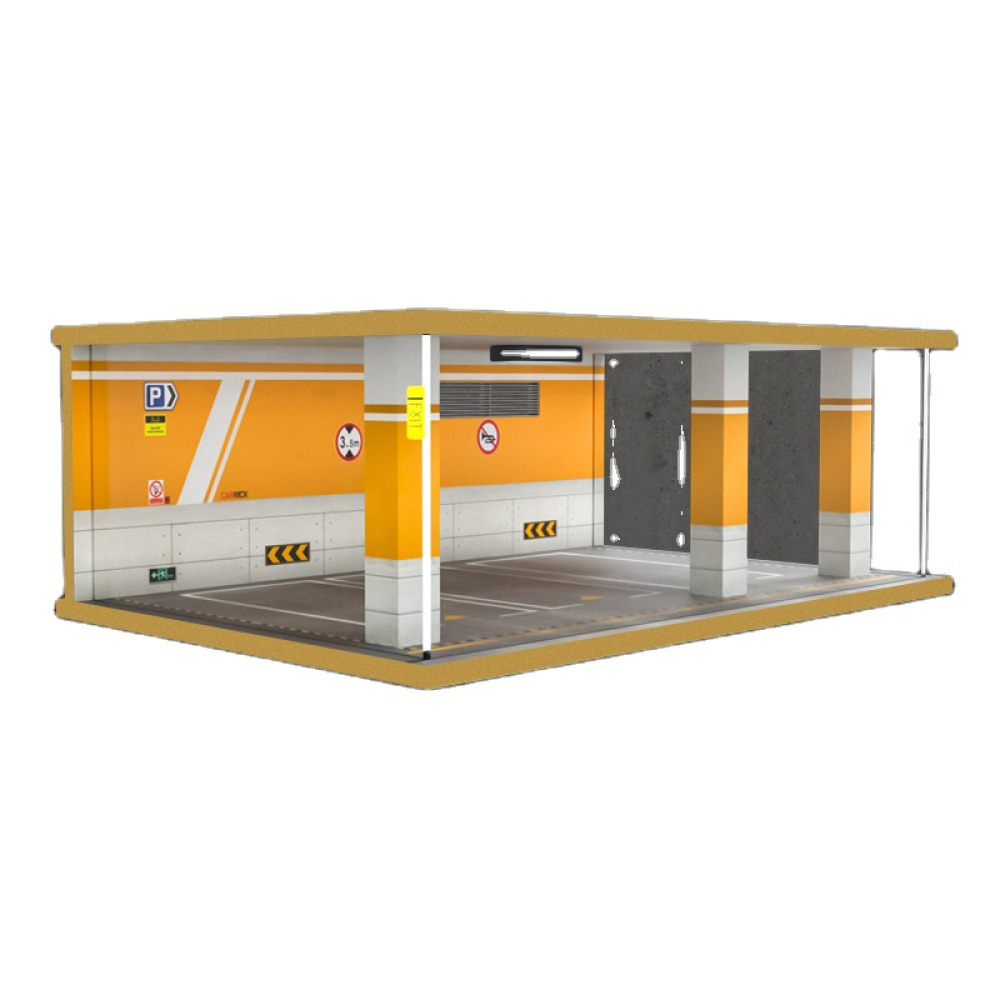 1/24 Ölçekli LED Aydınlatmalı Üçlü VIP Garaj Dioraması – Diecast Filonuza Özel Işıltılı Showroom