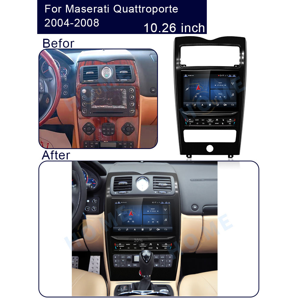 Maserati Quattroporte 10.26 inch Android 11 - CarPlay - Android - GPS Navigasyon - Multimedya Ekran 2004-2020