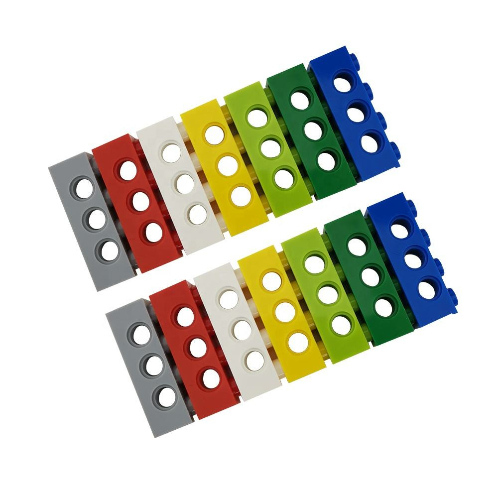 EduWeDo No. 3701 Teknik Delikli Tuğla (1x4) – Robotik Şasi Bağlantı ve Kompakt Gövde Yapılandırma Elemanları