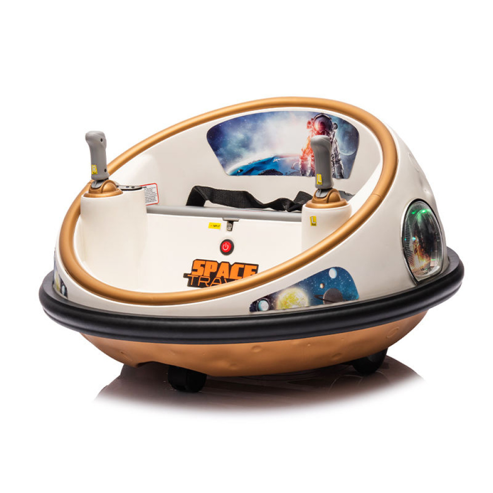 Zonex Pro-Flash 12V Bumper Car - 360 Derece Dinamik Dönüş, Ultra Parlak Taban LED'li, Uzaktan Kumandalı ve Güçlendirilmiş Gövde Yapılı Akülü Araç