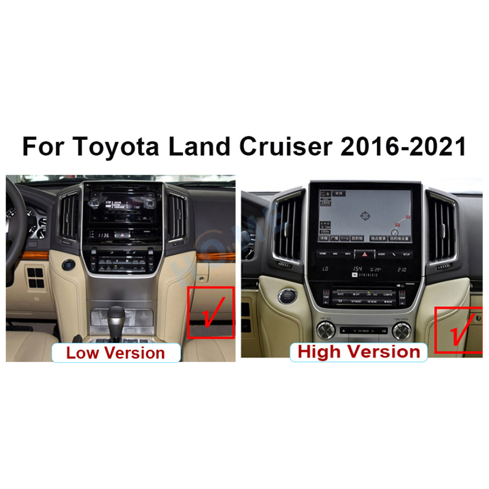 Toyota Land Cruiser 200 LC200 12.3 inch Android 10 - CarPlay - Android - GPS Navigasyon - Multimedya Ekran 2008-2021