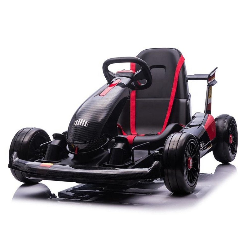 24V/12V Turbo-Drift Master Go-Kart - Profesyonel Drift Modu, Yüksek Hızlı Motor, Ayarlanabilir Şasi ve 10 Yaş Kapasiteli Adrenalin Odaklı Akülü Araç