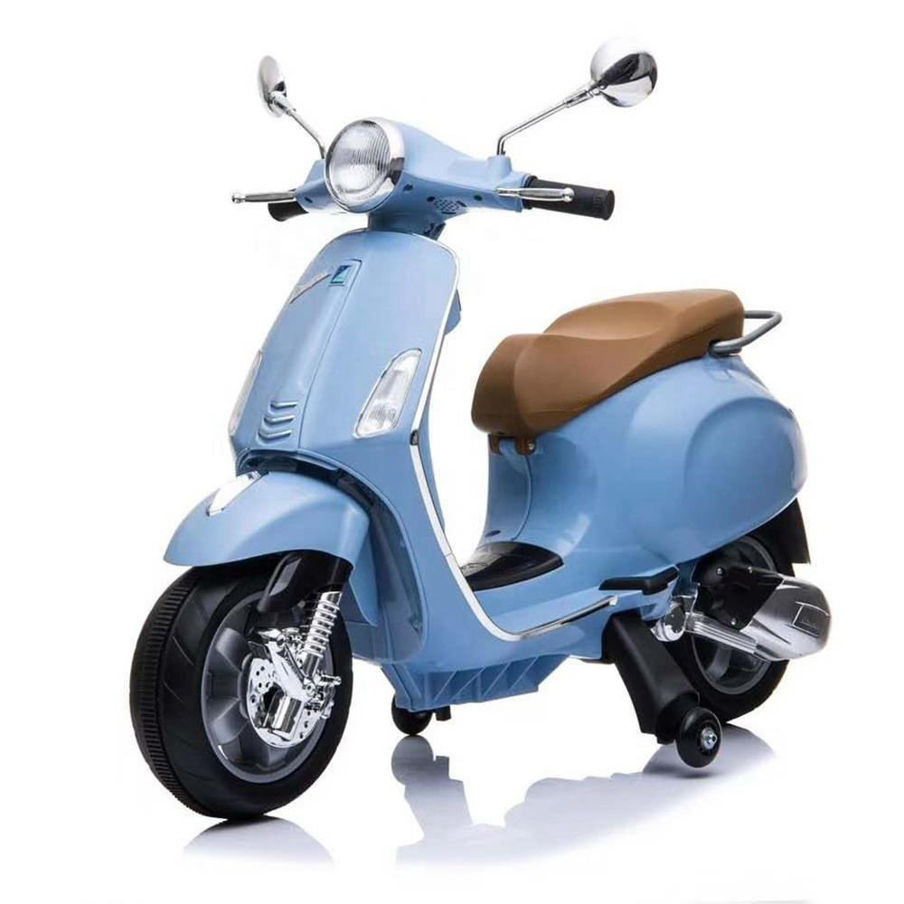 Vespa-Classic PX150 - İtalyan Tasarımlı, Destek Tekerlekli, 12V Bataryalı ve Lisanslı Akülü Motosiklet