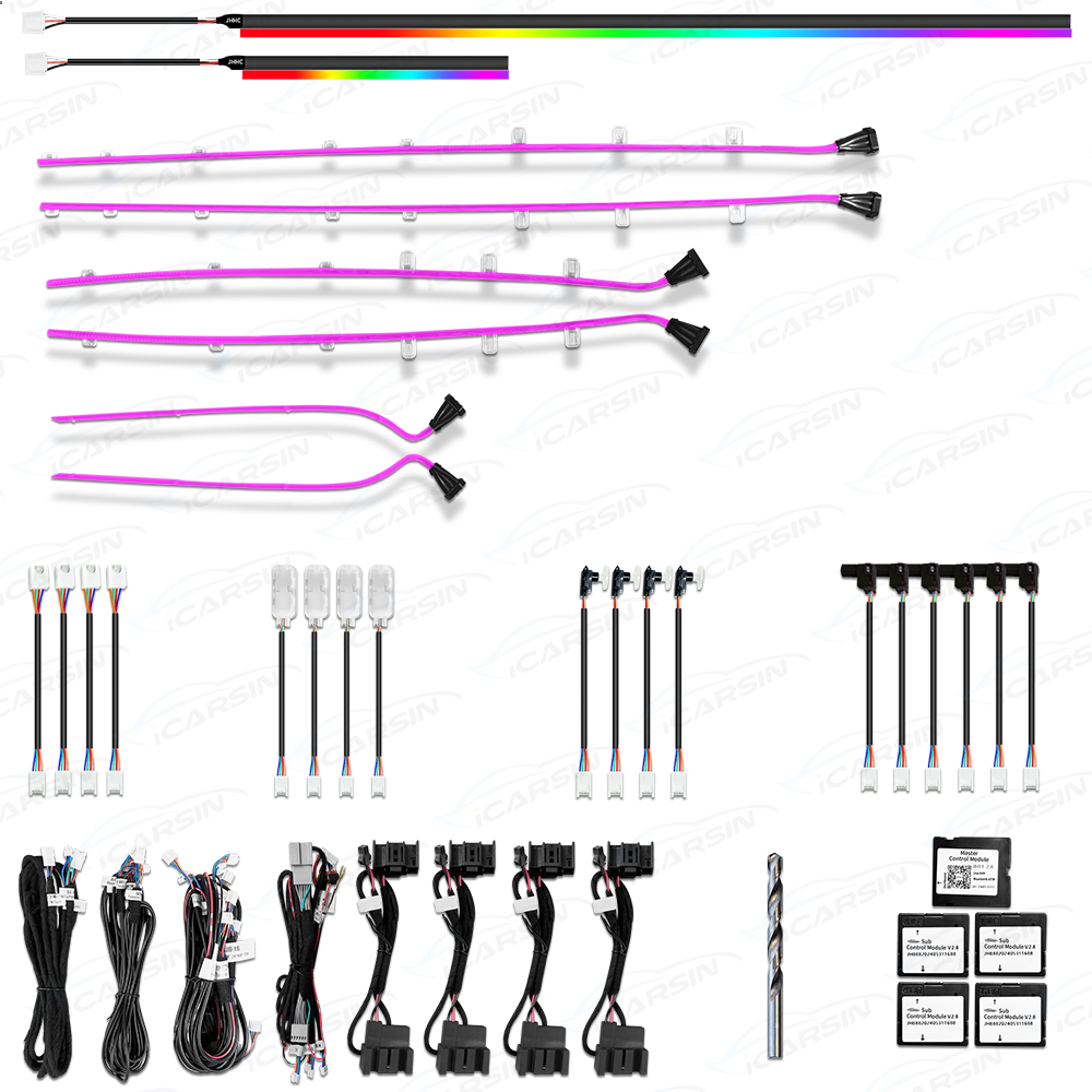 Audi A6 C7 (2012-2018) Icarsin 256 Renkli Symphony LED İç Mekan Ambiyans Aydınlatma Sistemi