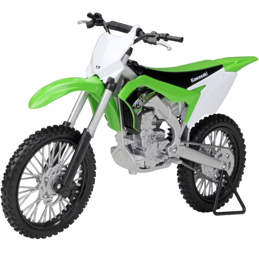 Welly 1/10 Kawasaki KX250 Diecast Arazi Parkurlarının Yeşil Devrimcisi