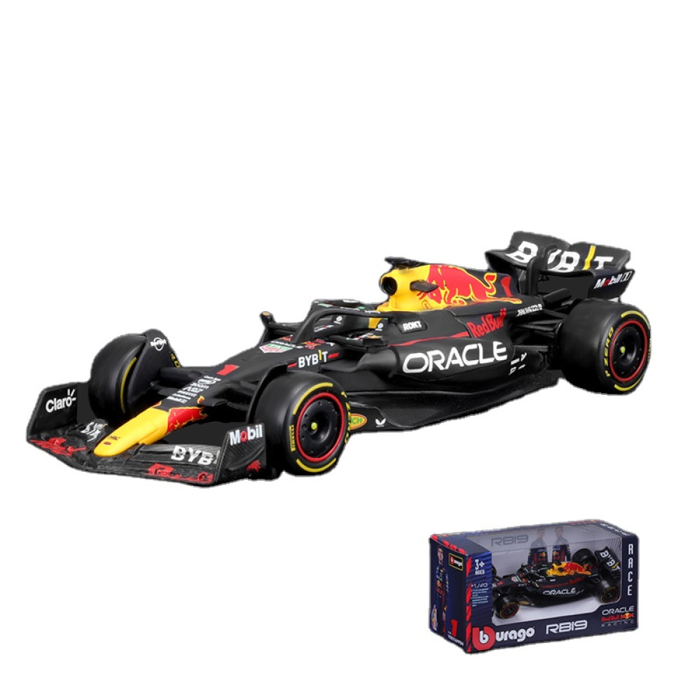 Bburago 1/43 Red Bull Racing RB19 (2023) – Formula 1 Şampiyonluk Ruhu ve Metalik Hız Diecast Koleksiyonunuzda