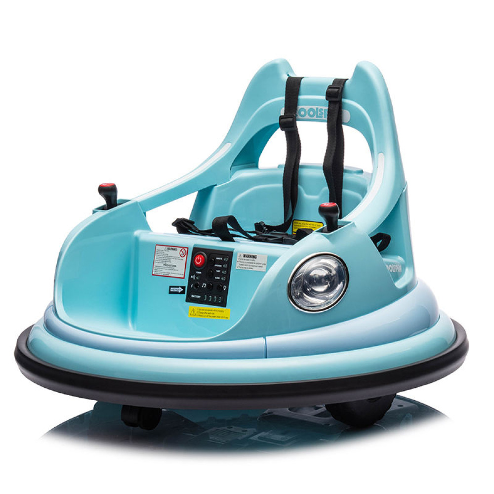 Neon-Pulse 360 Bumper Car - Kristal LED Şeritli, 12V Çift Motorlu, Bluetooth Bağlantılı ve 360 Derece Yüksek Manevralı Akülü Çarpışan Araba